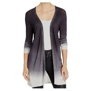 Kobi Halperin Women's Gray Ombre Cardigan Lightweight Sweater  Duster Size M